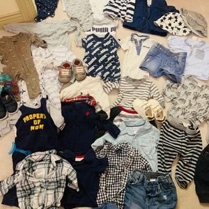 Serious baby boy clothes NB-2T